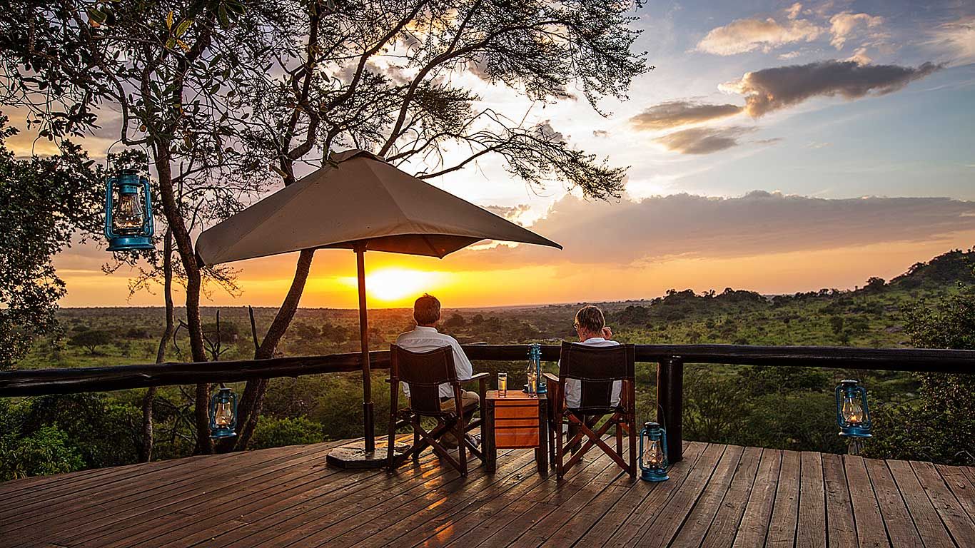 Safari camp tent in the Serengeti, where park fees are charged per person every 24 hours